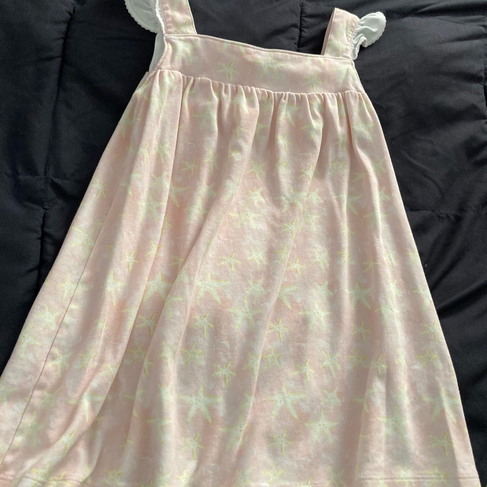 Pink Sleeveless Square Neck Sundress